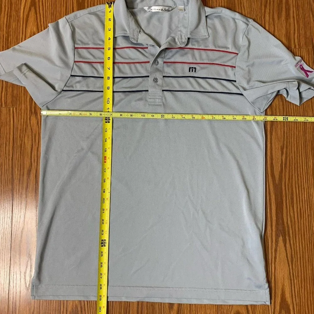 Travis Mathew Mens Large Striped Polo‎ Shirt